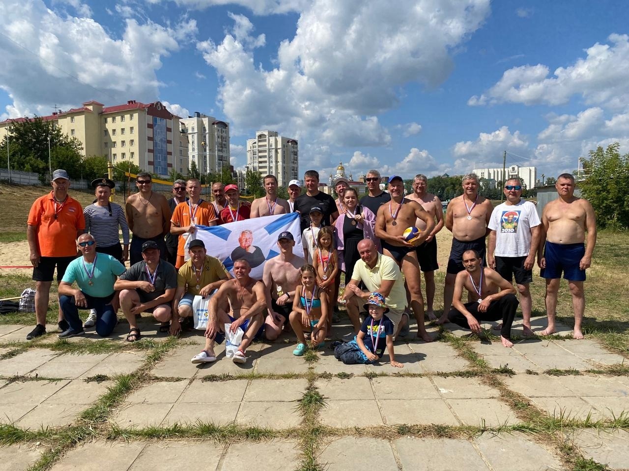 в г.Саранск состоялся Открытый городской турнир по пляжному волейболу &quot;Летающий мяч над Саранском&quot;, посвященный дню ВМФ России и памяти Ежкова А.И..