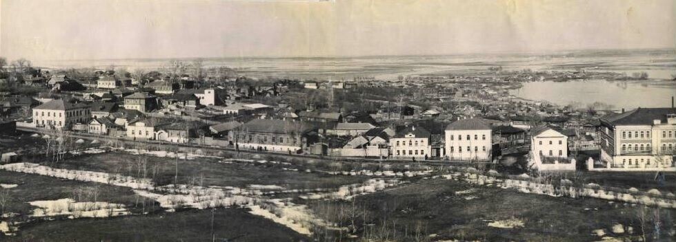 Вид на город Краснослободск 1930-е годы