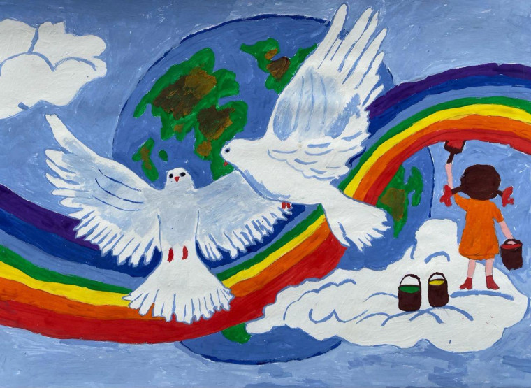 Конкурс рисунков «Пусть всегда будет мир!», посвященный Дню защиты детей.